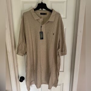 New Polo Ralph Lauren Polo Shirt Classic grey color size 4XLT